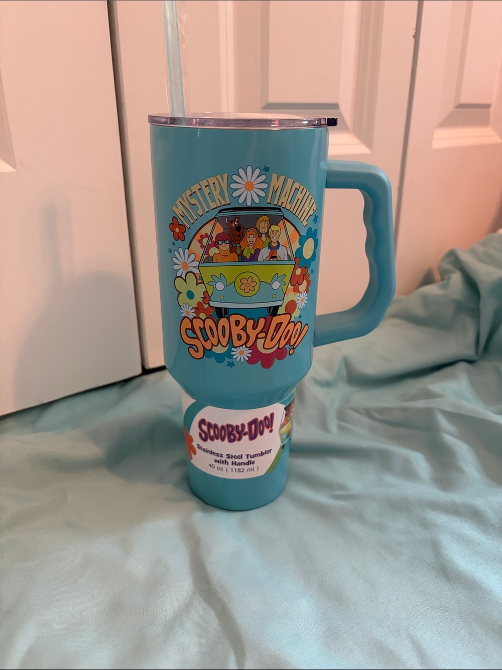 Scooby-Doo Mystery Machine Blue Insulated Tumbler with Handle